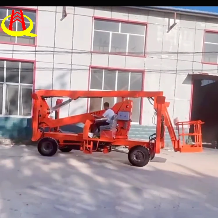 Towable Boom Lift 10m 12m 14m 16 M Height Manlift Drivable Articulating Boom Lifts