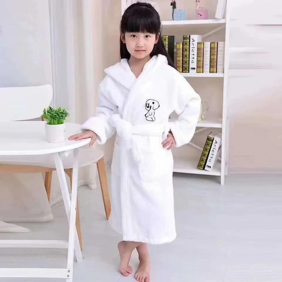 Wholesale Cheap Terry Cloth Robe Kid Thick Spa Robes Cotton Hotel Bath Robe Kids