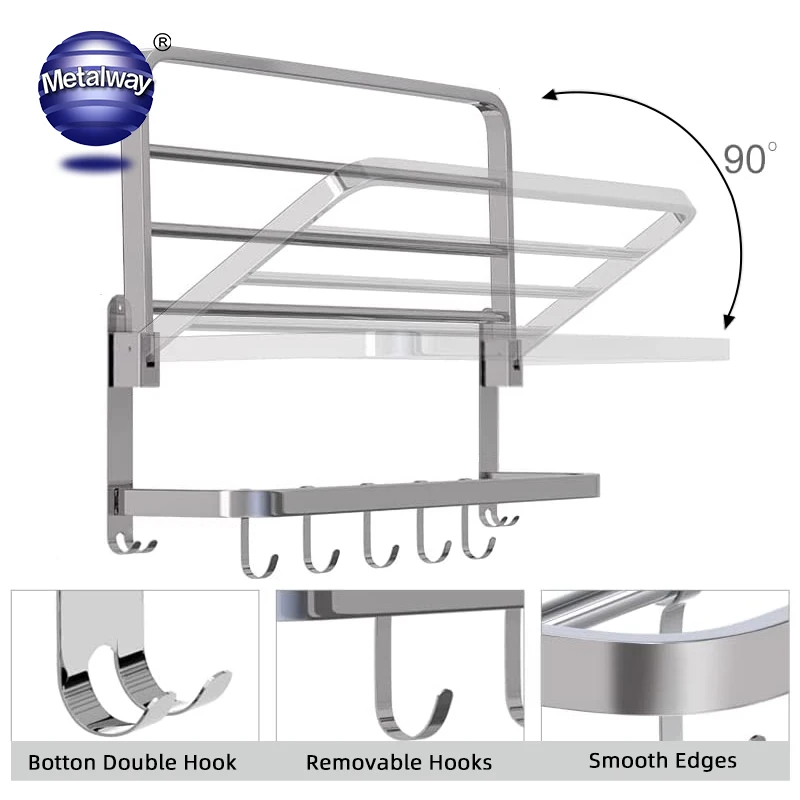 Hot Sale Modern Hotel Brief Style Single Rod Double Rod Bath Free Standing Towel Rack Bathroom Hardware Storage Rack Towel Rack