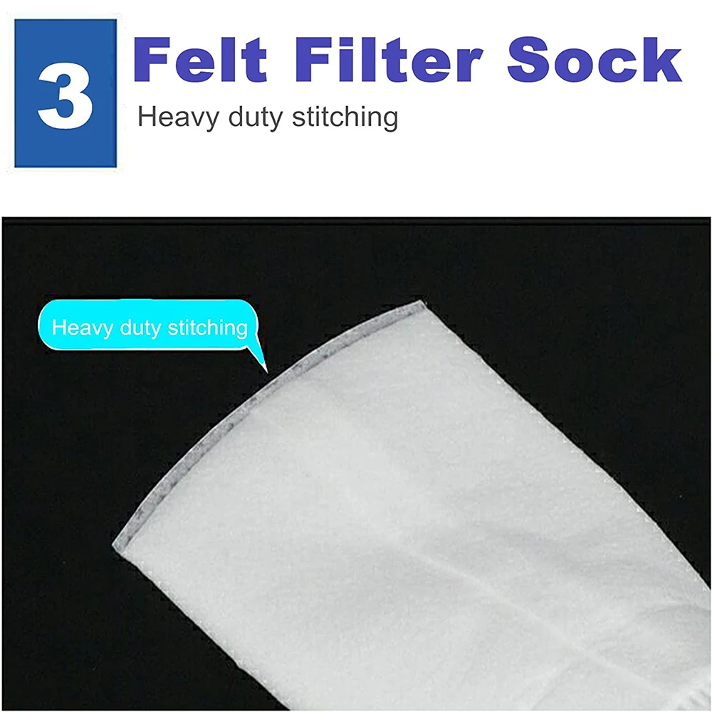 5, 10, 25, 75, 100 микрон, пластиковое кольцо, нейлоновые сетчатые мешки для фильтров для воды/масла, 2x10 дюймов, промышленные мешки для фильтров для жидкости