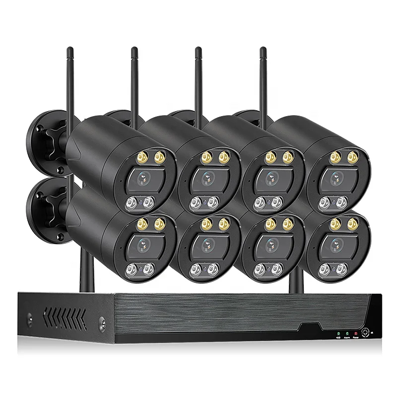 3MP HD Wi-Fi NVR camera set H.265 цилиндрическая камера ночного видения с системой наблюдения управлением через приложение