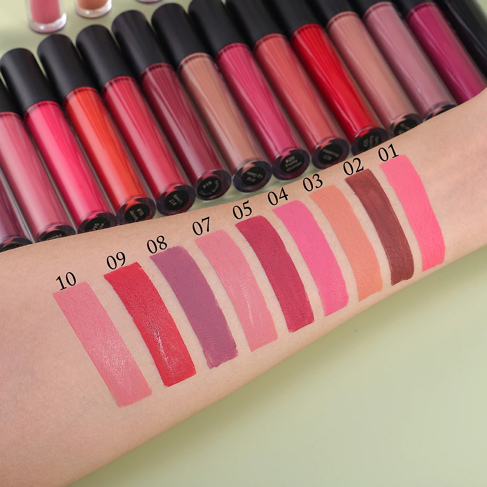 Lipstick And Lip Liner Set Makeup Lipliner Set Long Lasting Lipstick Creamy Lip Liner Private Label Matte Liquid Lipstick Kit