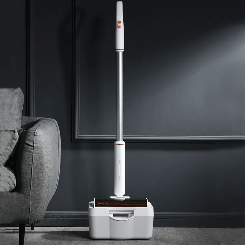  2021 NEW Cordless Dry Wet Sweeping Mpping with Water Bucket Automatic Self-Cleaning Cotton Roller