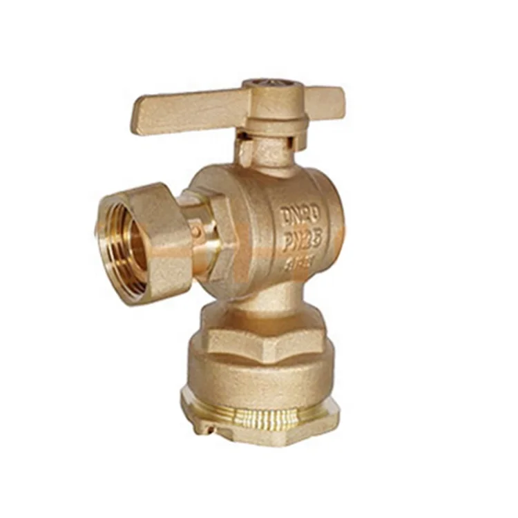 
Wholesale factory price brass water meter valve with brass handle from Yuhuan Taizhou 