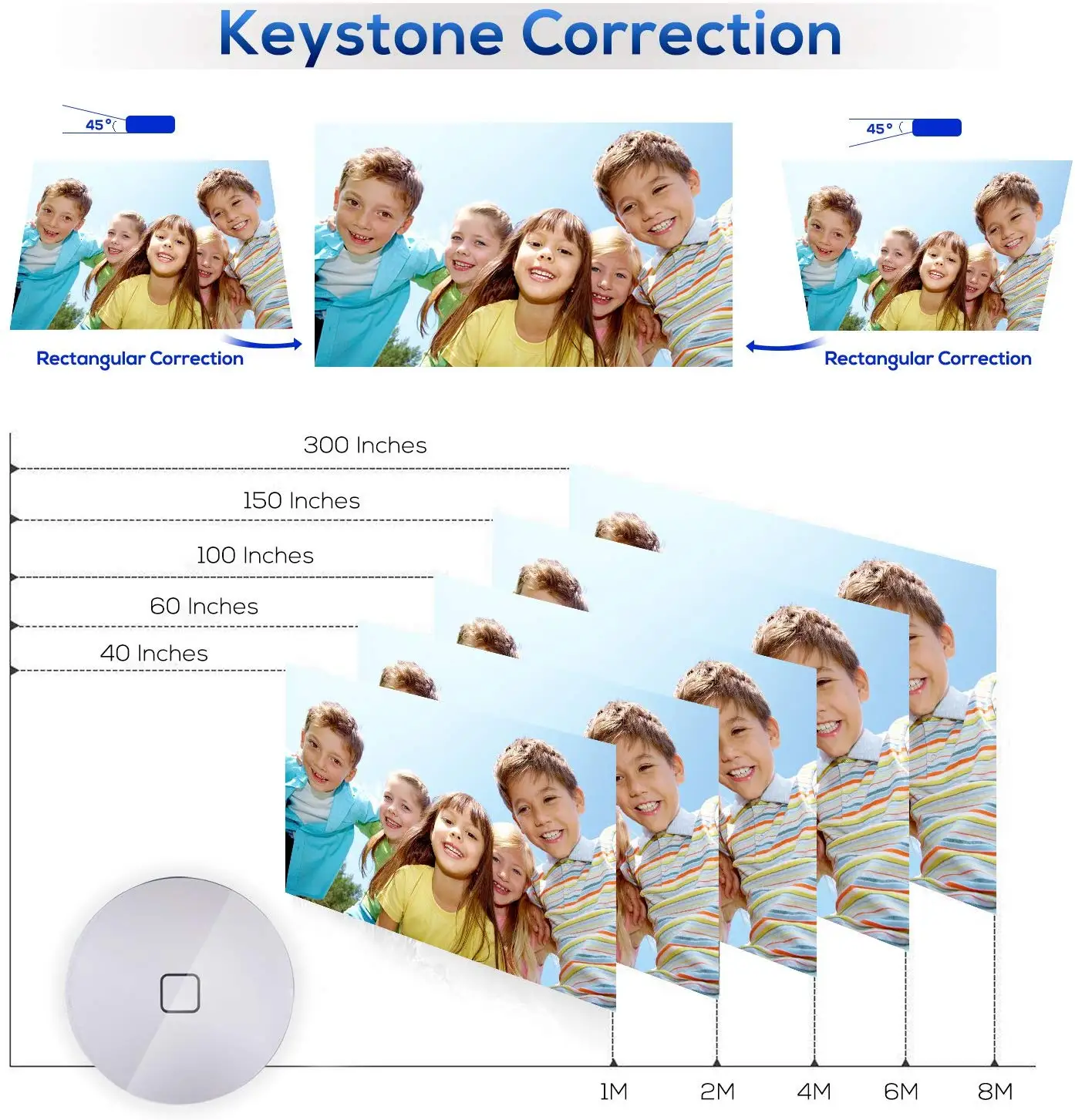 Home theater projector 4K  WXGA 1280*720 Manual focus  WIFI Projector for Camping,Office