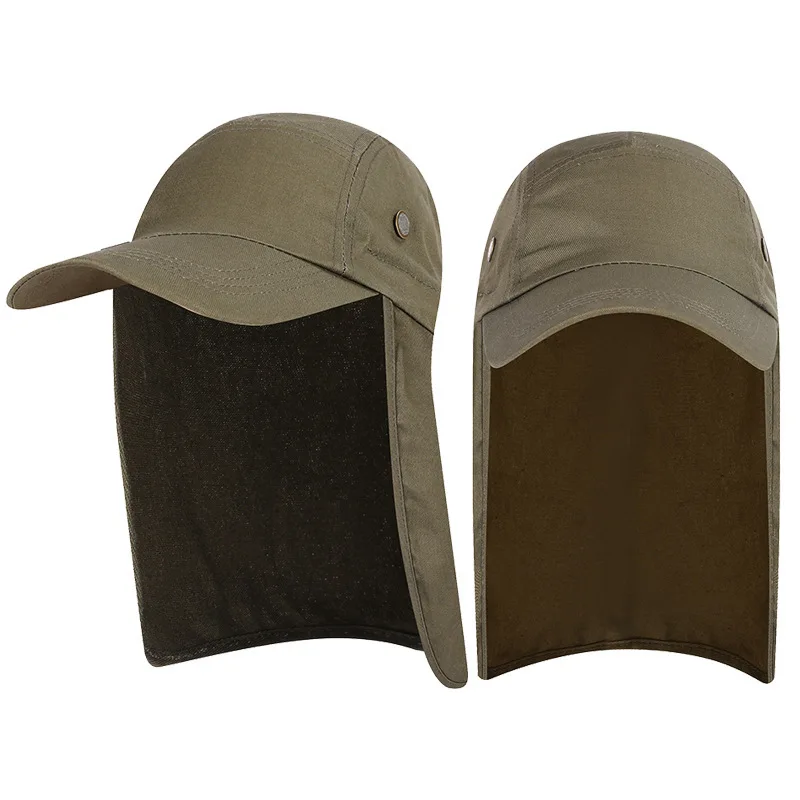 New Design UV Protection UPF 50+ Sun Hat for Men,Safari Hiking Hat Cap with Neck Flap Cover,Summer Fishermen Hat