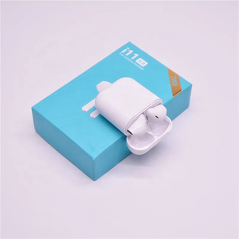 Best true stereo earbuds 5.0 wireless earphone tws i11 with USB connector