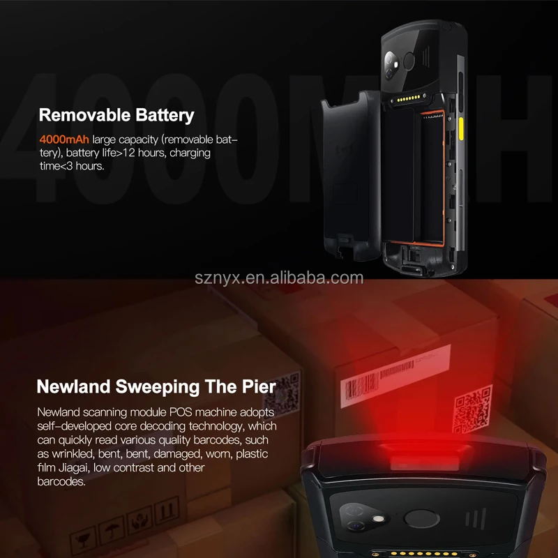 NB57 4G Android 12 PDA 4+64G Rugged IP65 5.7 inch Mobile Computer Scanner For Delivery Shipping Warehouse Retail Inventory