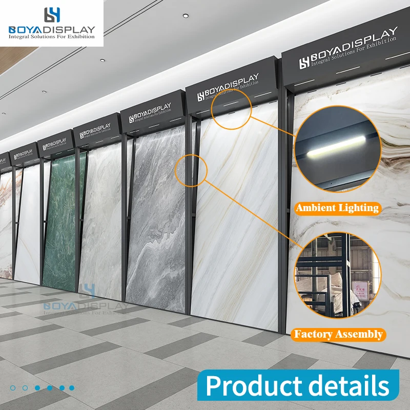 Boya Manufacturer Customized Support Building Granite Ceramic Tile Building Stone Marble Granite Slab Displays Rack