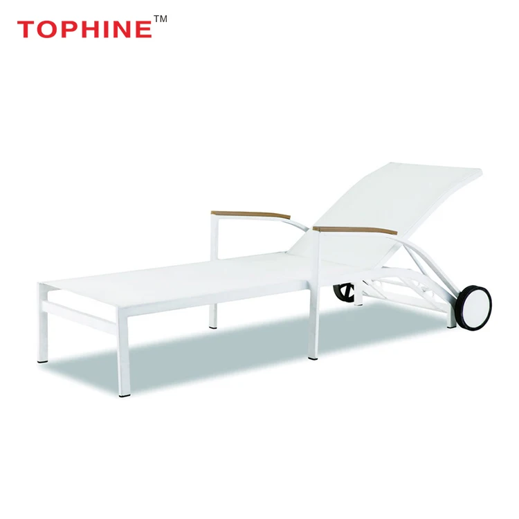 Commercial Contract TOPHINE Outdoor Furniture Single /Double Wicker Patio Lounge Chaise