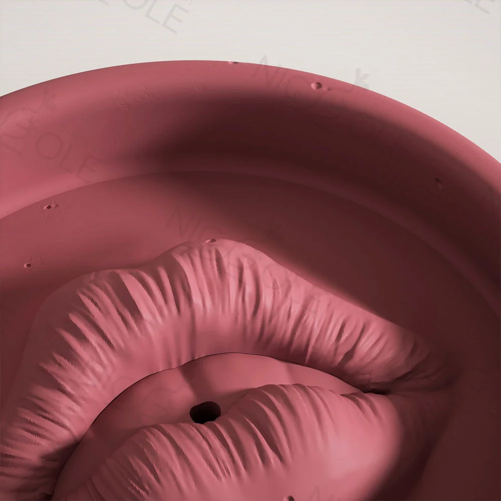 Wholesale Custom Concrete Cement Incense Stick Base Molds Lip Shape Incense holder Silicone Mould