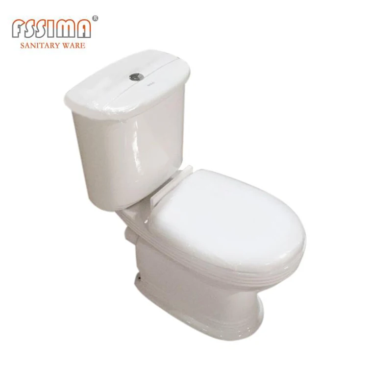 Bathroom two piece ptrap wc toilet bowl ceramic