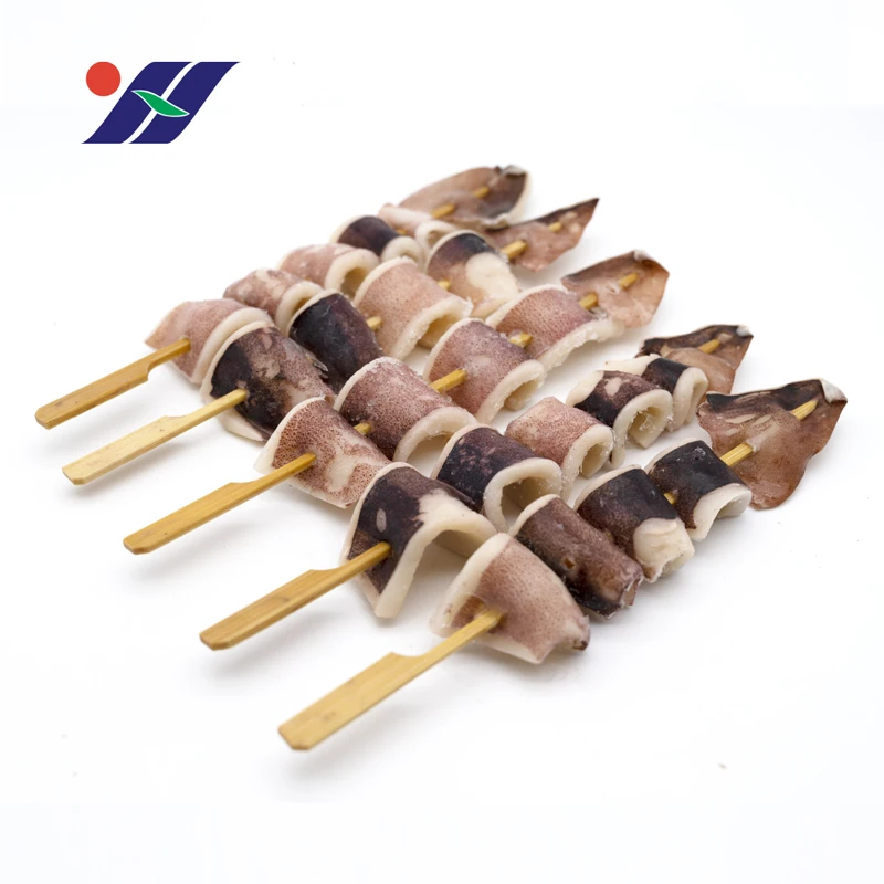 Frozen squid dried, squid silk, squid kebabs and other high-quality seafood products