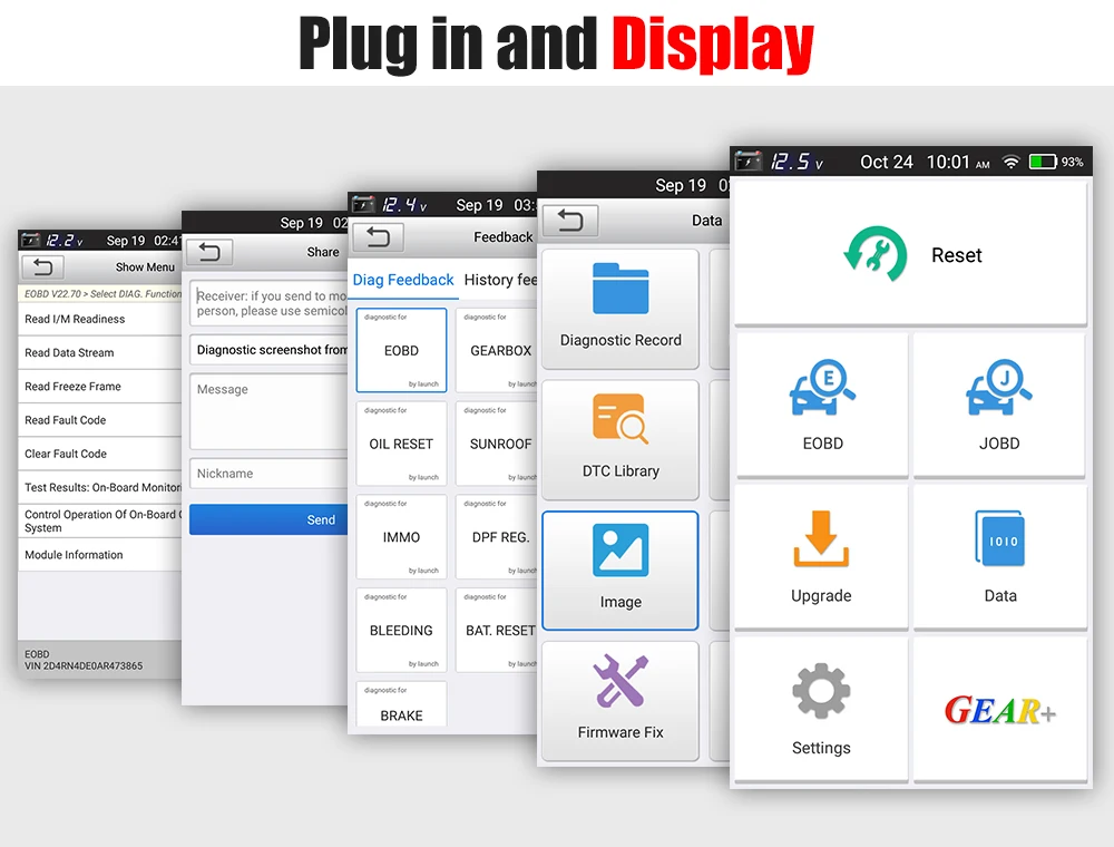LAUNCH X431 CRP479 OBD2 Scanner Car Diagnostic Tool Wifi Automotive Scanner Read Clear Code ABS TPMS DPF EPB 15 Reset