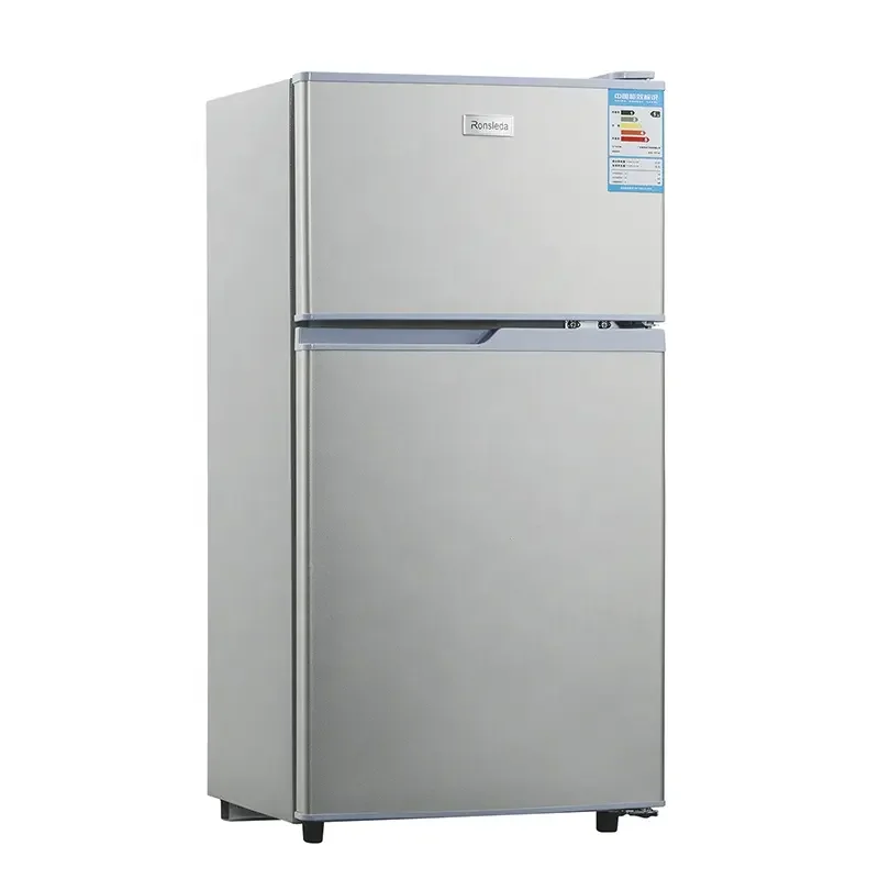 70L Home Double door Top-Mounted Refrigerator Small Fridge Household Vertical Refrigerator Cheap Two-Door Fridges