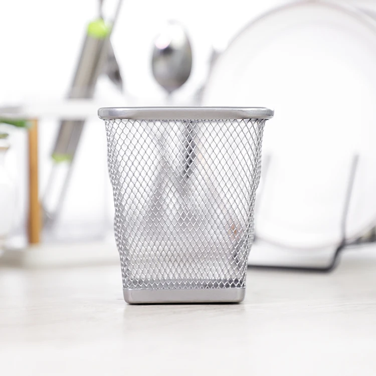 Металлический держатель для карандашей, настольный контейнер, держатель для карандашей, контейнер