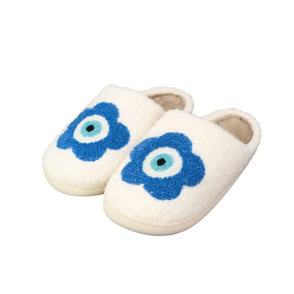 Wholesale Cute Falala slippers Custom Face Slipper Pattern Slides Ladies Winter Indoor Flat Warm Happy Face Slippers