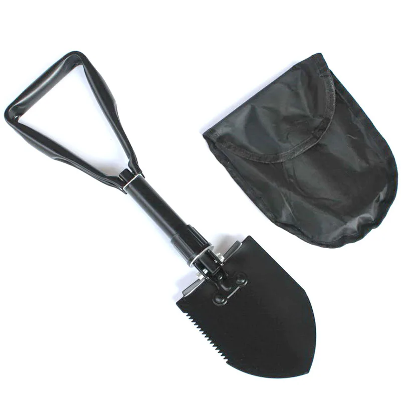 High carbon steel metal foldable portable garden tools Outdoor camping survival shovel Multifunctional tool Tactical shovel