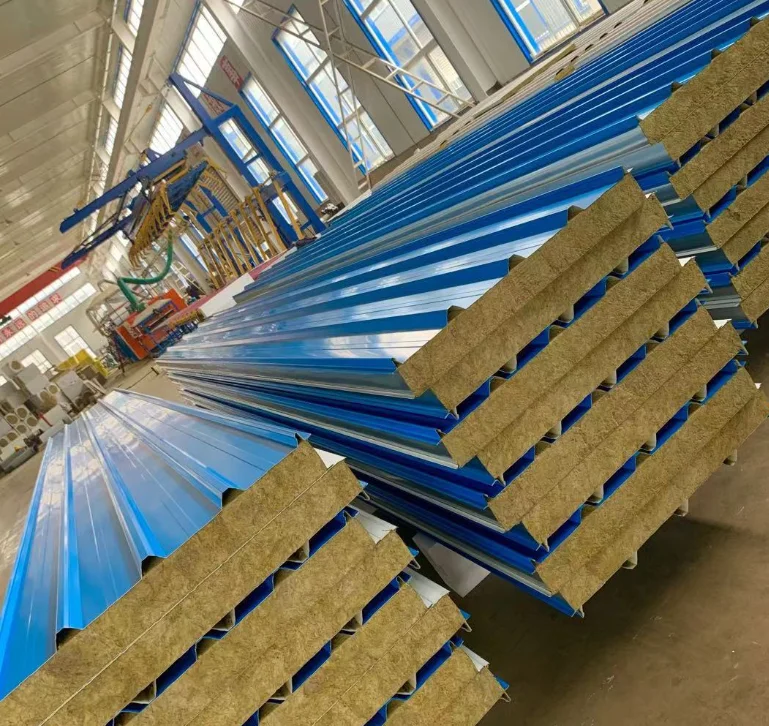House Walls Insulation Rock Wool Sandwich Panels For Walls And Roofs Insulated Panel Sandwich Panel