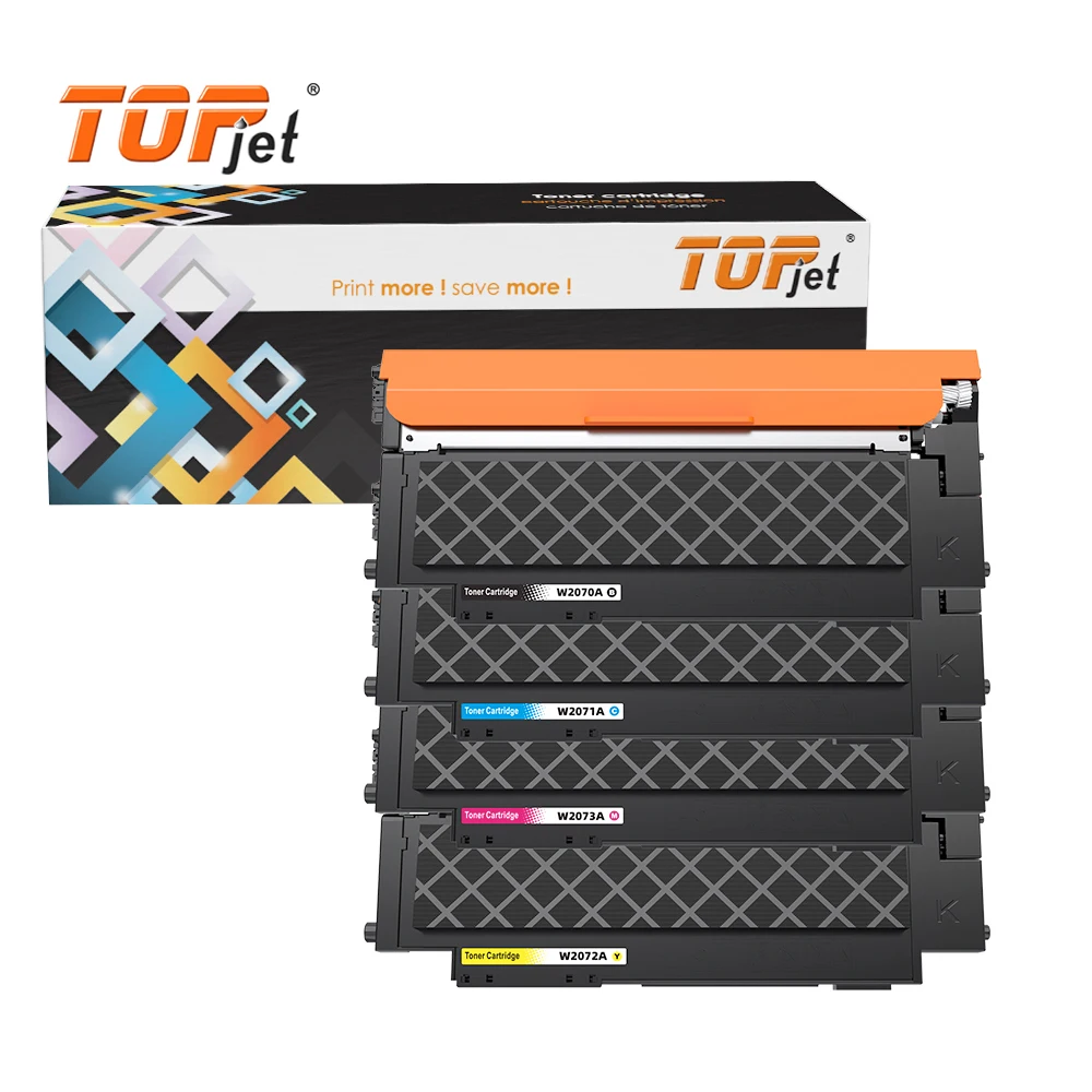 Topjet W2070A W2071A W2072A W2073A 117A цветной тонер-картридж с чипом совместим для лазерного принтера HP 150a MFP 178nw 179fnw