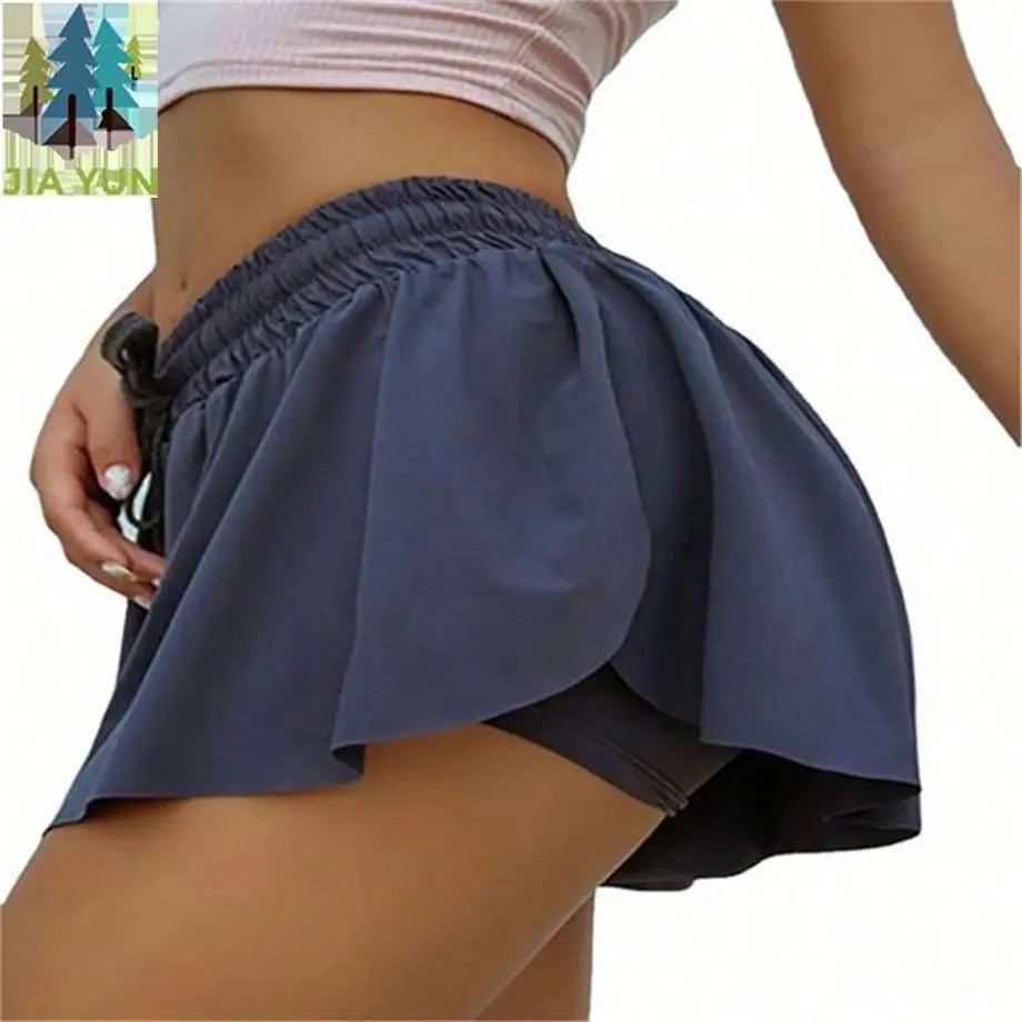 Fitness Workout Push Up Gym Breathable Quick-dry Skirt Yoga Shorts Sports Ru Seamless Skirt Short for Women