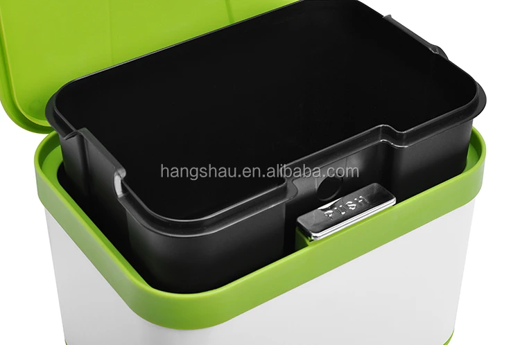 Small Metal Compost Bin Indoor Kitchen Sealed With Lid For Food Waste Composter Container With Household Compost Bin