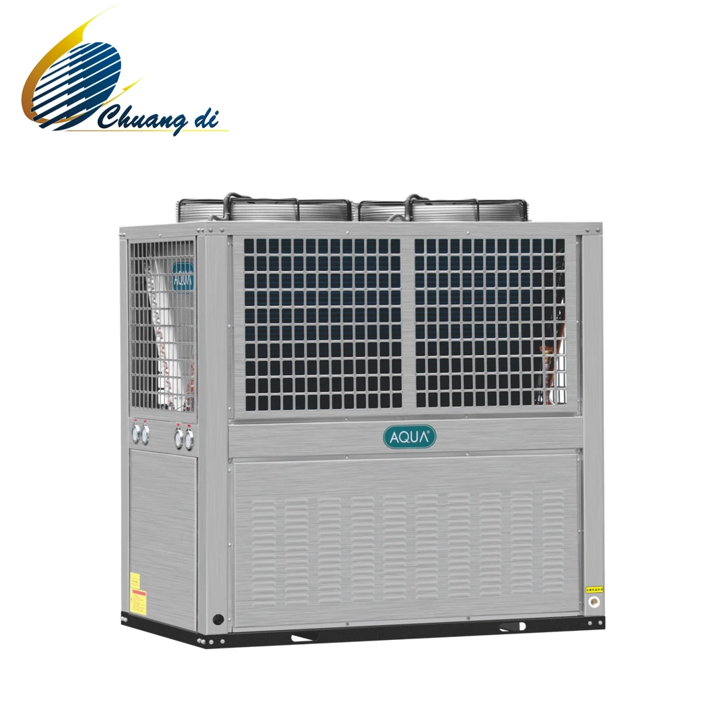 AQUA Hot water normal temperature type stainless steel heat pump unit used for commercial pools,factories,hotels and schools