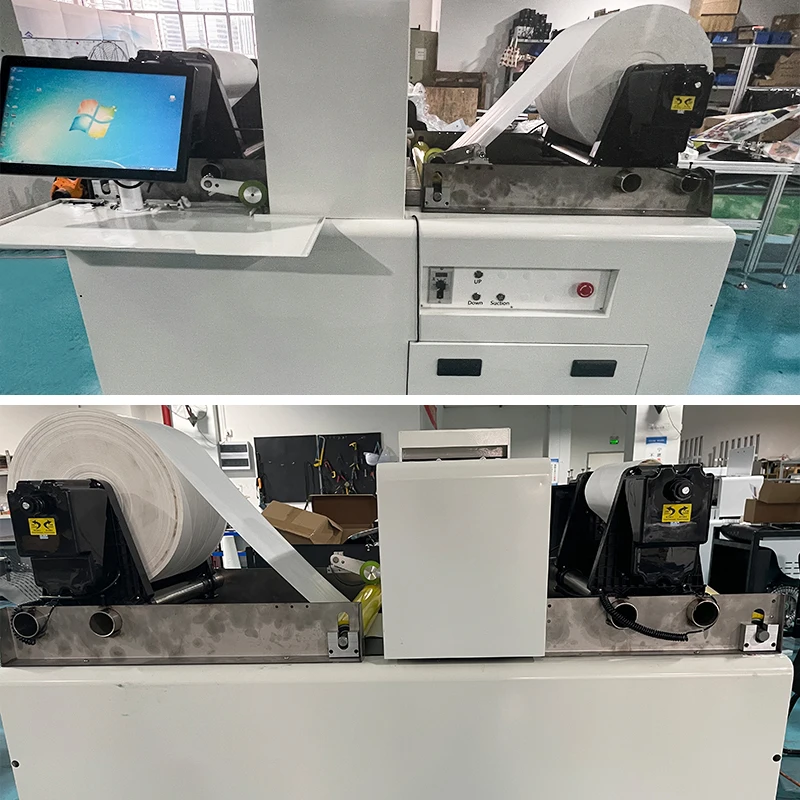 Onepass full Color Label Printer Roll to Roll Digital Label Printing Machine CISS Color Inkjet Printer