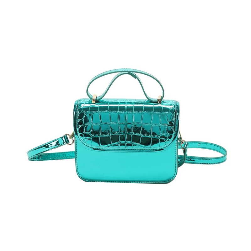 Tiktok made me buy it Crocodile pattern small square bag Factory Wholesale Fashion Luxury Handbags for woman evening bag frame