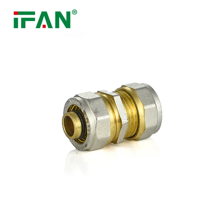IFAN Manufacturer Brass PEX Compression Fittings Customizable Fittings PEX 16-32MM Socket PEX Pipe Fittings