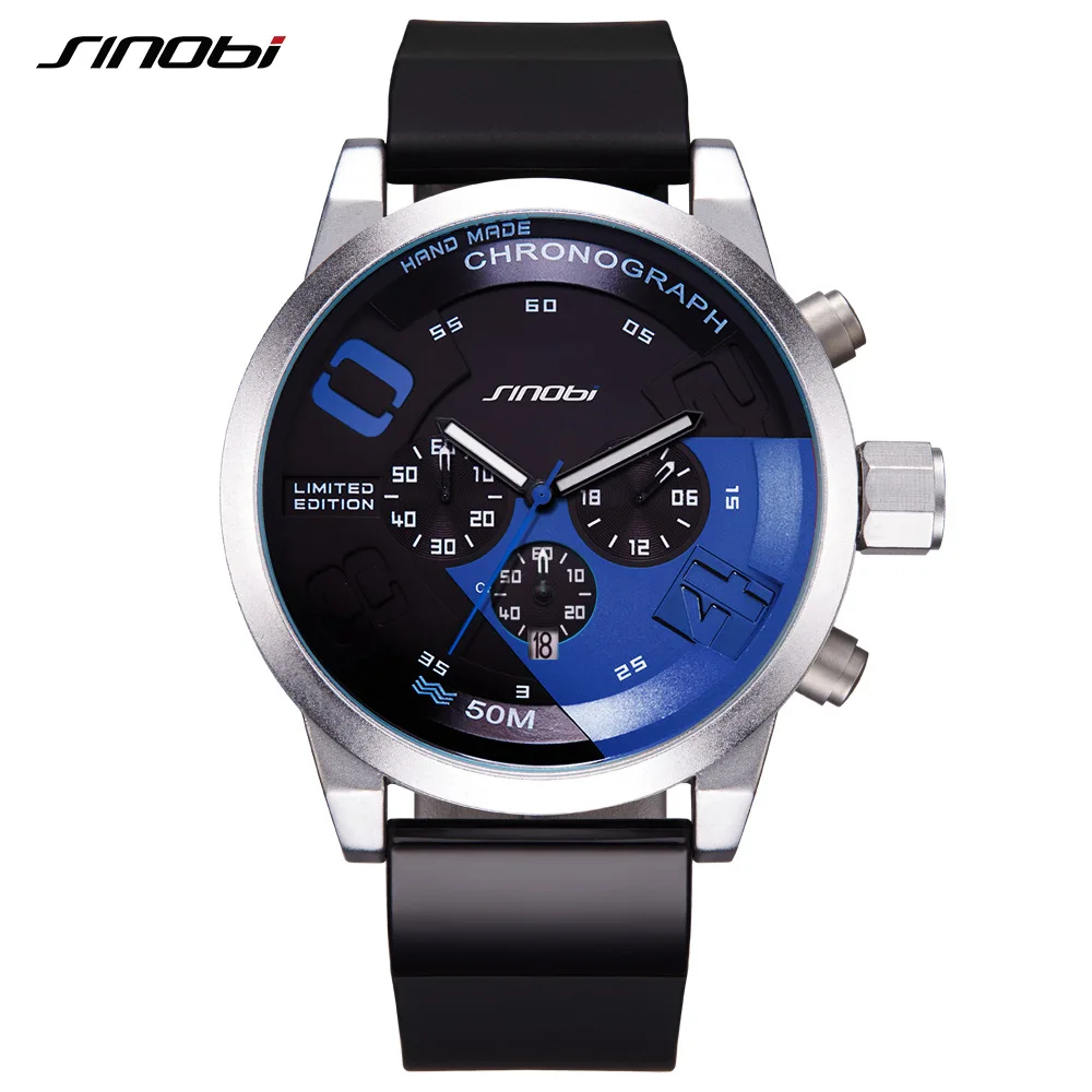 Sinobi Relogio Masculino lige S9716G модные мужские часы Роскошные Кварцевые роскошные от лучшего бренда на