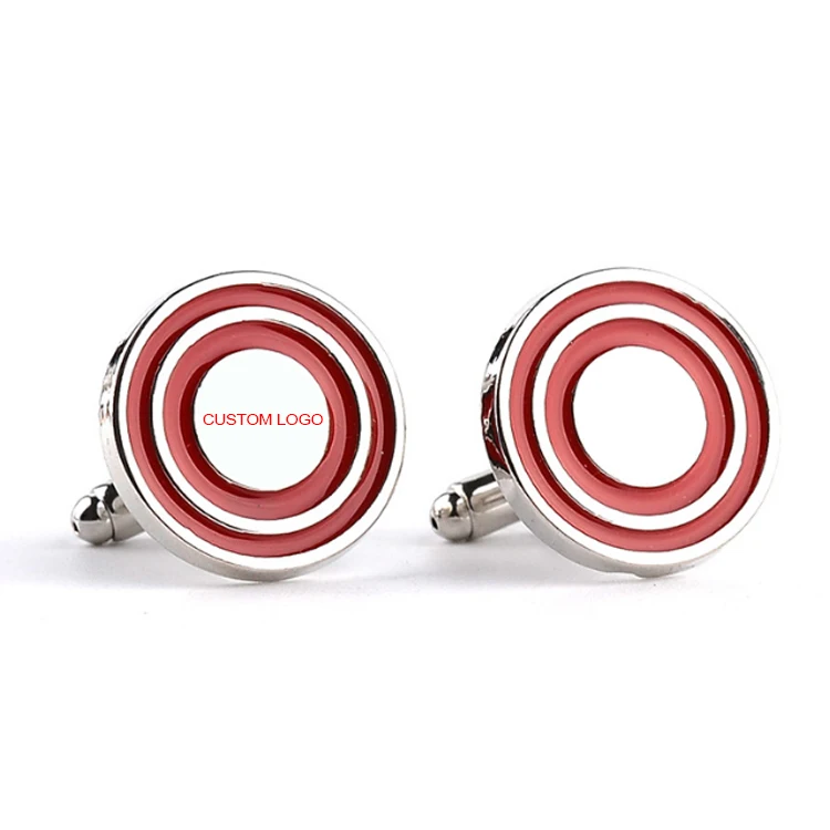 Cufflinks Button Custom Your Own Logo Tie Silver Cuff Link Sets Zinc Alloy Blank Car Metal Silver Men Cufflinks