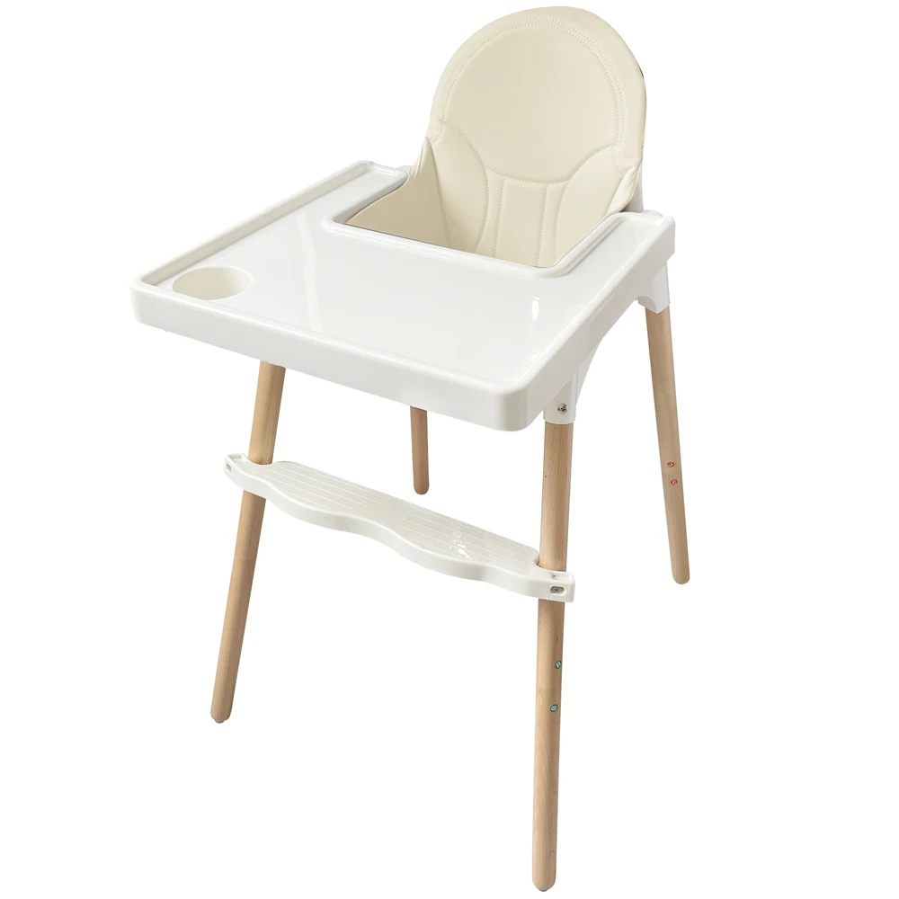 Hot sale 2-in-1 Baby High chair Switched legs Removable tray Baby feeding chair