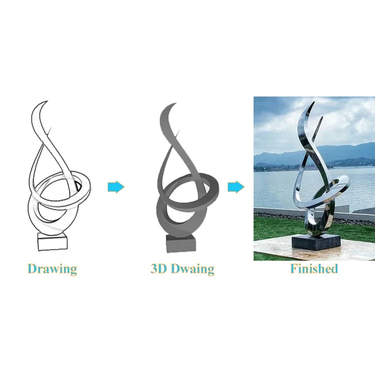 Luxury Outdoor Metal Stainless Steel Plastic Large Elegant Design Suitable For Outdoor Decoration