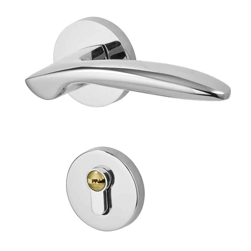 Interior Bathroom Door Locks Handle Body Sets Privacy Zinc Alloy Wood Door Lock