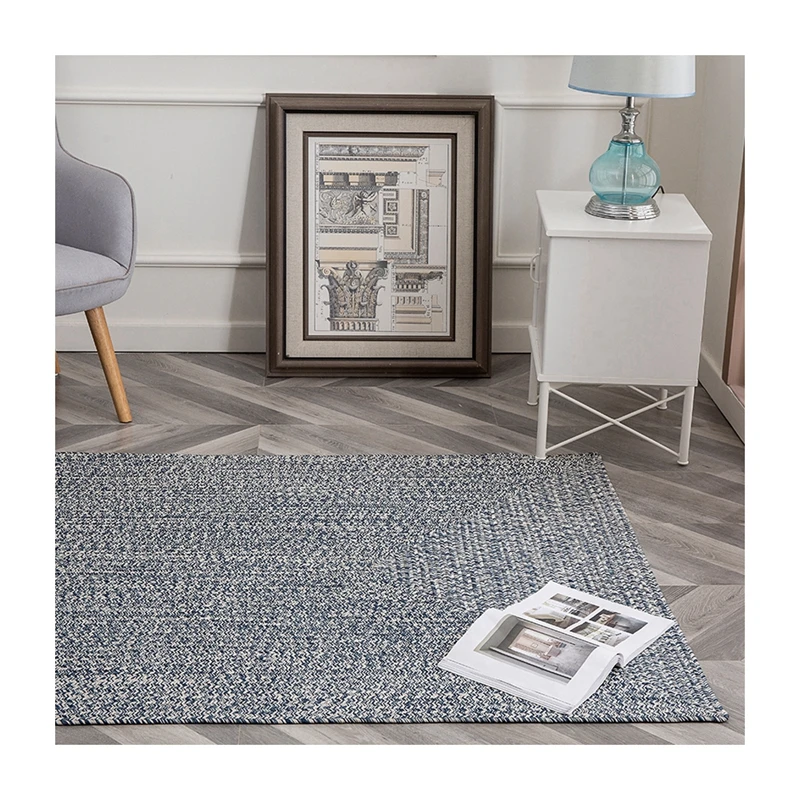 PP braided woven outdoor floor rugs mats carpets for patio outdoor furniture