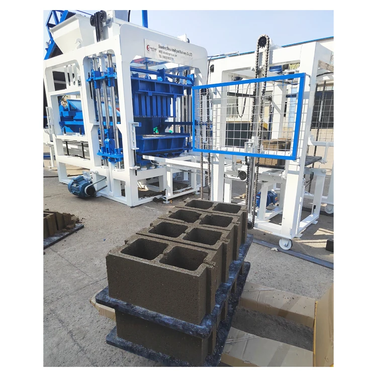 QT4-15 Hallow Block Manufacturing Fully Automatic Concrete Interlock Brick Making Machine Price for Sale