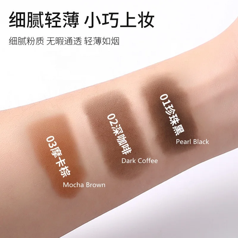 2022 New Arrival Custom Logo Waterproof Eyebrow Eye Stamp Powder Eyebrow Powder And Stencil Kit With Brow Applicator Brush