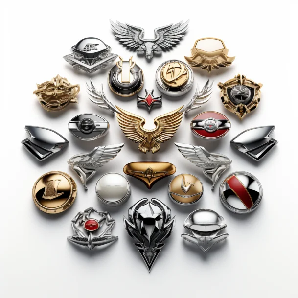 2023 Professional Customized Metal Abs Brand Car Logo High Quality Round Front Hood Stickers car label