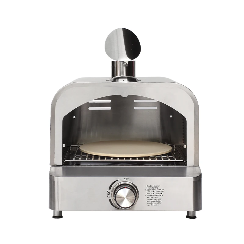 Commercial Adjustable Thermostat Control Gas Pizza Maker Ovens