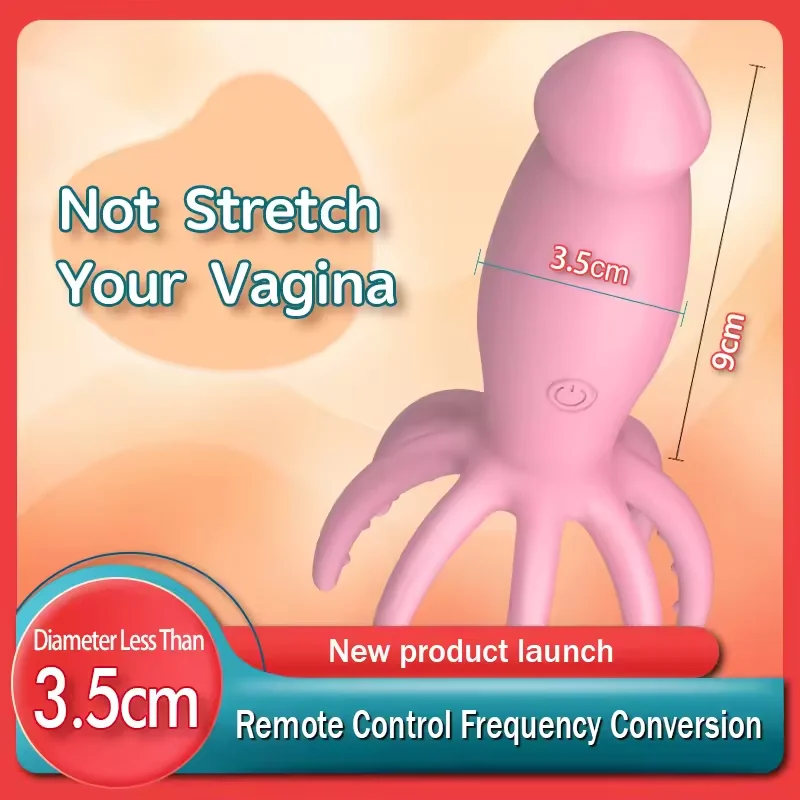 Remote Control Octopus Dildo Vibrator 10 Modes Vibration Anal Plug Clitoral Nipple Massager Vibrating Love Egg Sex Toy For Women