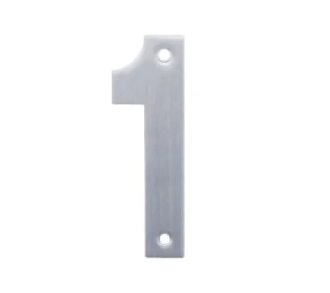 
Wholesale Brushed Sign House Number With Hole Wall Mounted Door Plate House Number 