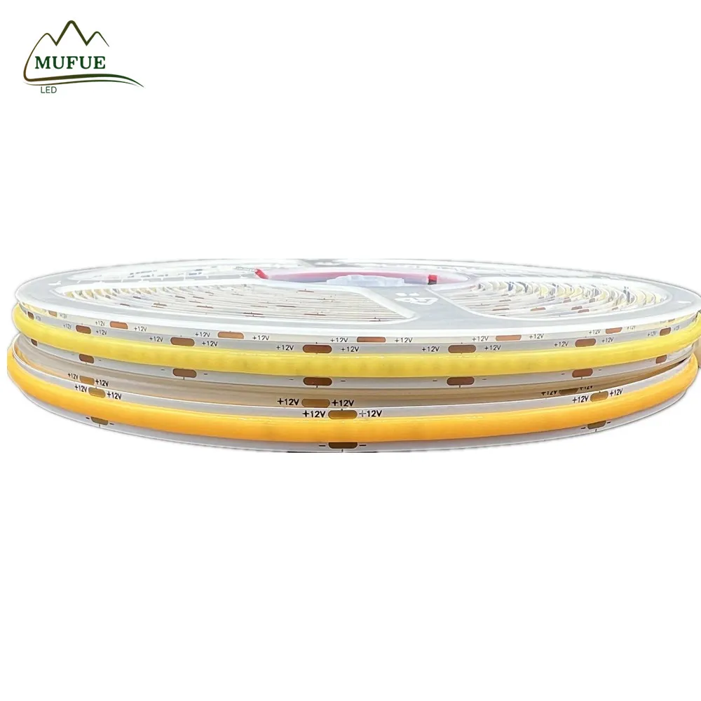 Smart Life APP tuya cob led strip Without drive COB CRI90+ High Lumen Super Bright Lead-Free Material ac220v Flexible LED Tape