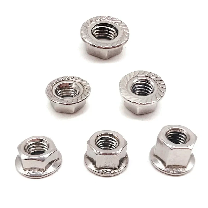 DIN6923 hex flange nut ANSI Flange nut serrated flange nut