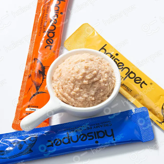 OEM ODM заказной логотип бесплатные образцы с высоким содержанием белка без красителей кремовый корм для кошек