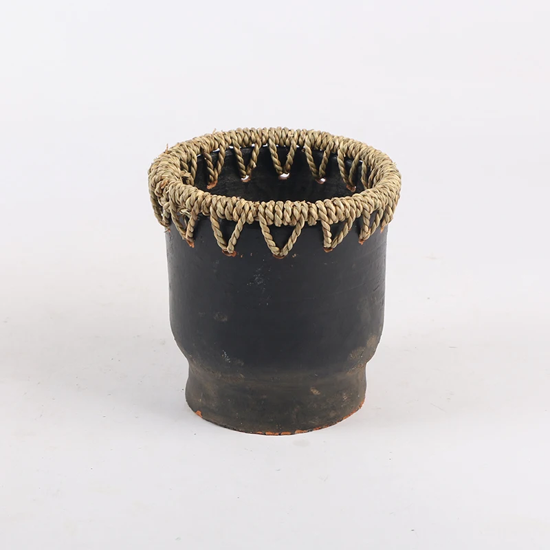 Chinese Wholesale Home Garden Decorative Round large Clay Planter Flower Pots for plants