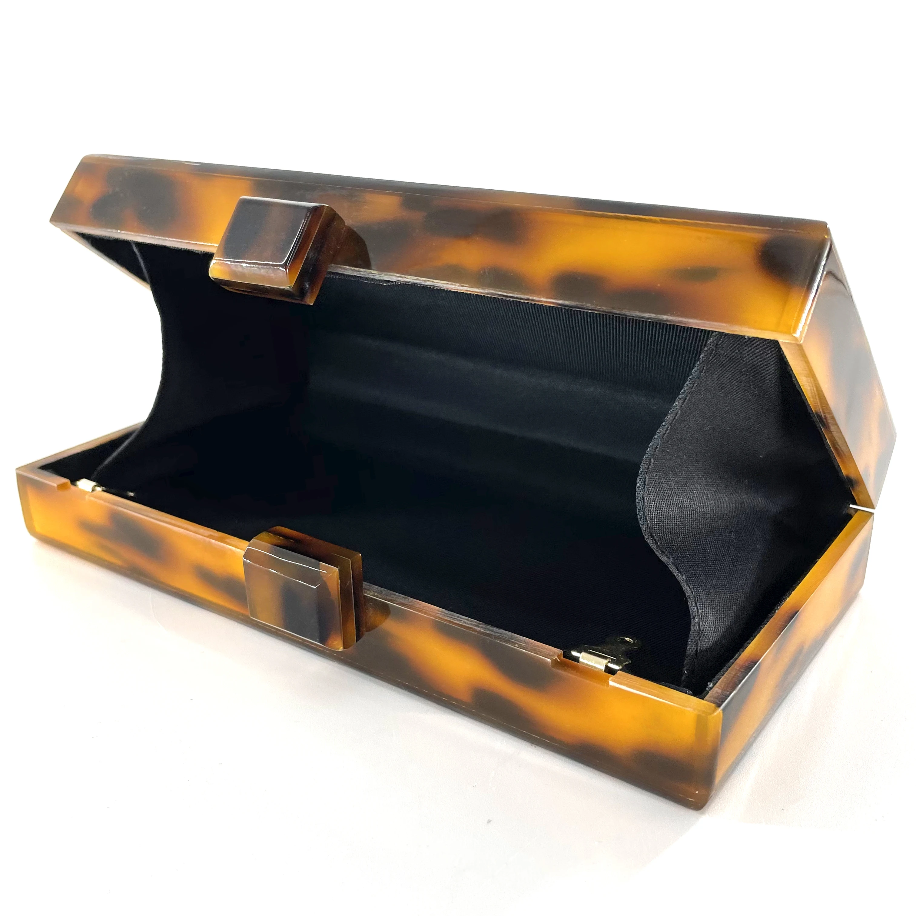 Оптовая продажа, элегантный прозрачный акриловый кошелек, клатч, вечерняя сумка-клатч с леопардовым принтом