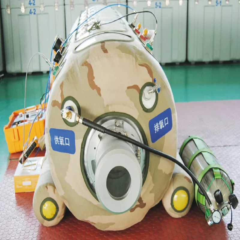 soft portable pressuring chamber 2.5ATA or 0.15MPa medical hbot chamber ambulance bus use