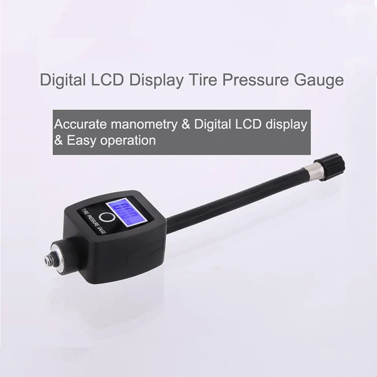 Pump accessories digital LCD car tire tyre air pressure gauge meter manometer for auto car motorcycle bike
