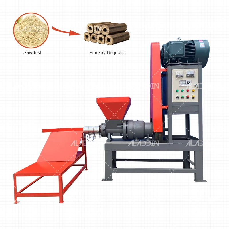 Quality certification manufacturer sawdust wood biomass briquette machines for BBQ